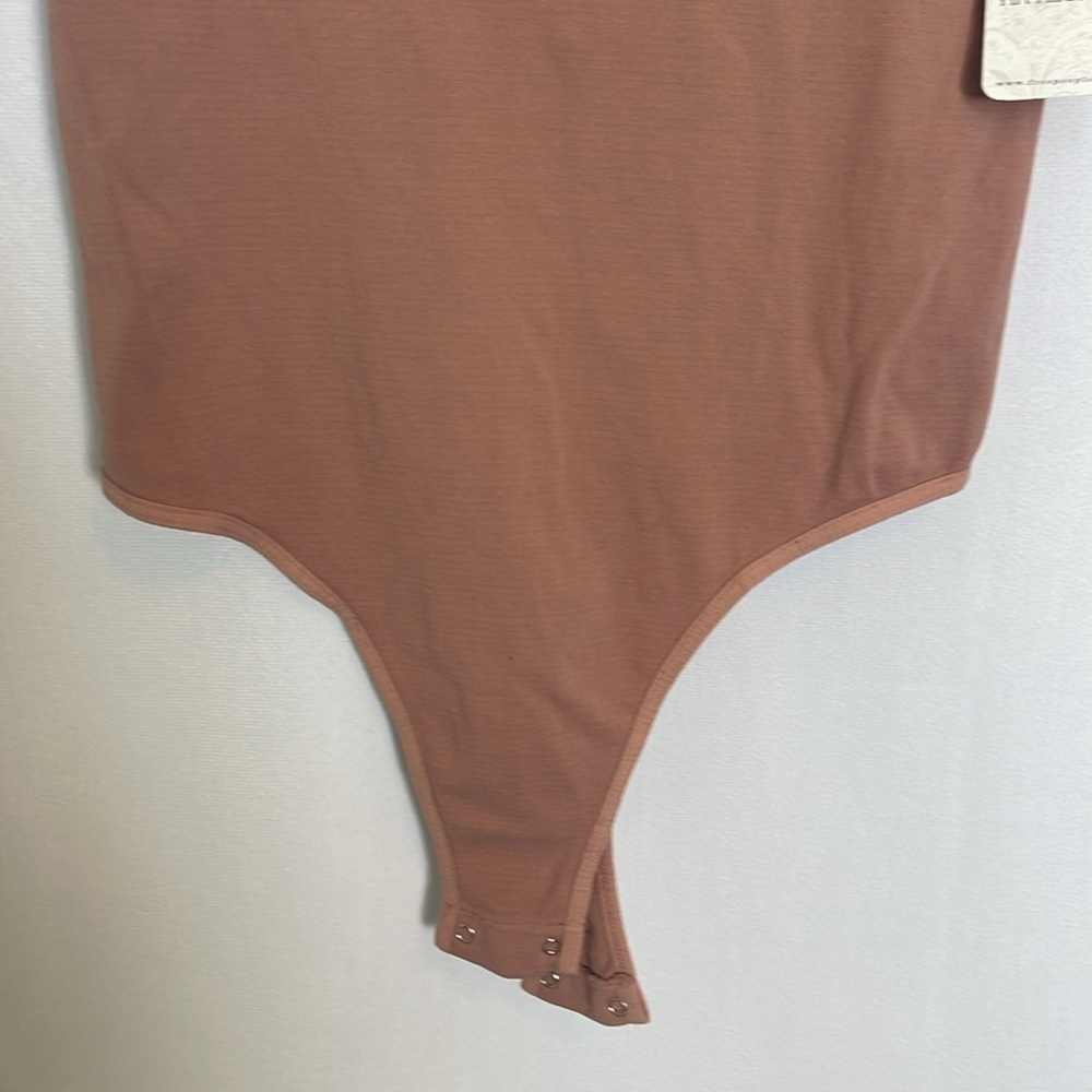 NWT Free People Intimately Alexis Tee Bodysuit Size S Copper Rose Short Sleeve - Picture 4 of 12